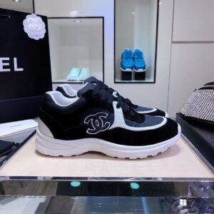 Chanel Sneakers Black/White For Women, Women's Shoes G34360