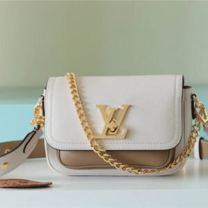 Louis Vuitton Lockme Tender White For Women, Women’s Handbags, Shoulder And Crossbody Bags 7.5in/19cm LV