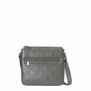Gucci GG Embossed Bag Grey GG Embossed  For Men 10.2in/26cm GG 406410 1W3CN 1275