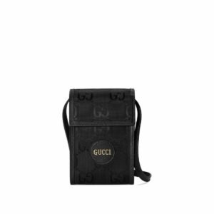 Gucci Off The Grid Mini Bag Black GG Made From ECONYL® For Men 7in/18cm GG ‎625599 H9HAN 1000