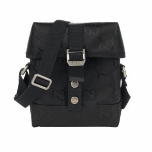 Gucci Off The Grid Messenger Bag Black GG ECONYL® For Men  7.3in/18.5cm GG 643858 H9HKN