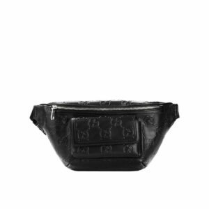 Gucci Embossed Belt Bag Black For Men 11in/28cm 645093 1W3CN 1000