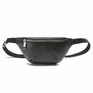 Gucci GG Embossed Belt Bag Black GG Embossed For Men  9.1in/23cm GG 658582 1W3CN 1000