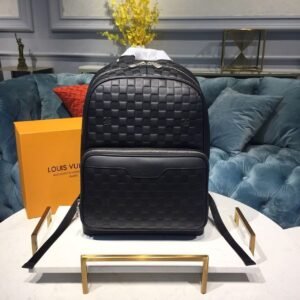 Louis Vuitton Campus Backpack Damier Infini Onyx Silver For Men, Men's Bags 39cm LV N40306