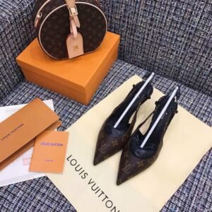 Louis Vuitton Chérie Slingback Pump 1A5BPP in Brown