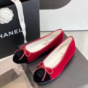 Chanel Ballet Flats Red For Women