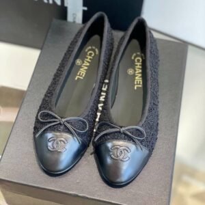 Chanel Ballet Flats Black For Women