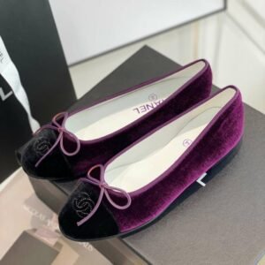 Chanel Ballet Flats Purple For Women
