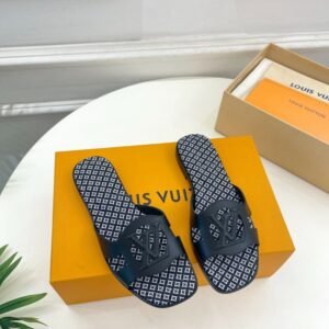 Louis Vuitton Isola Flat Mule LV Black For Women