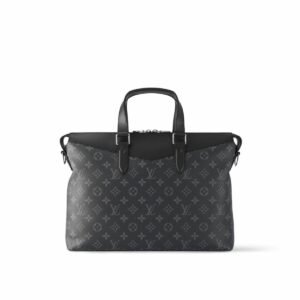 Louis Vuitton Briefcase Explorer Monogram Eclipse Canvas For Men, Men's Bags, Shoulder And Crossbody Bags 15.4in/39cm LV M40566