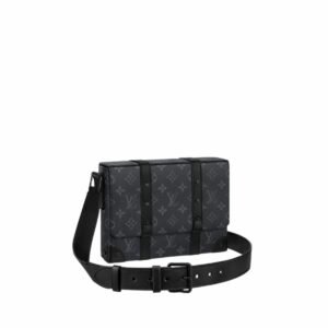 Louis Vuitton Trunk Messenger Monogram Eclipse For Men, Men's Bags, Shoulder And Crossbody Bags 9.4in/24cm LV M45727