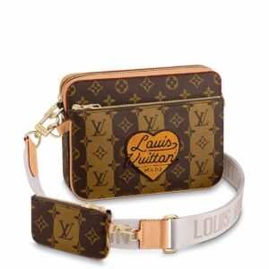 Louis Vuitton Trio Messenger Monogram Stripes Brown For Men, Men's Bags, Shoulder And Crossbody Bags 9.8in/25cm LV M45965