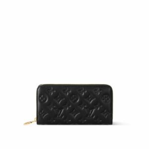 Zippy Wallet Monogram Embossed Black For Women 8.1in/20cm M81510