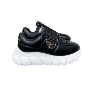 Prada Padded Nappa Sneakers Black For Women