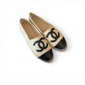 Chanel Espadrilles Beige/Black For Women, Women's Shoes G29762