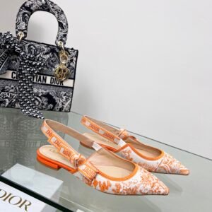 Christian Dior Women's J'Adior Slingback Pump Orange For Women CD 0.7in/ 2cm