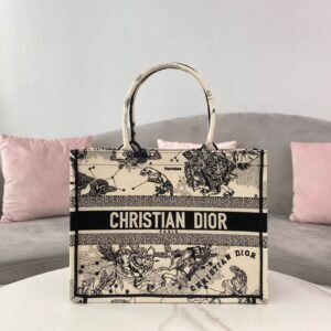 Christian Dior Medium Dior Book Tote White Multicolor , For Women, Women’s Handbags 14in/36cm CD M1296ZRHZ_M941