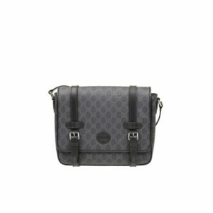 Gucci Messenger Bag Black For Men 11in/28cm GG ‎658542 KGDHN 1000