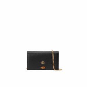 Gucci Diana Mini Bag With Bamboo Black For Women, Women’s Bags 7.5in/19cm GG 696817 DJ20T 1000