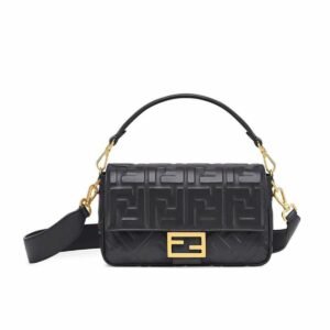Fendi Baguette Black For Women, Women's Handbags, Shoulder And Crossbody Bags 10.6in/27cm FF 8BR600A72VF15ZW