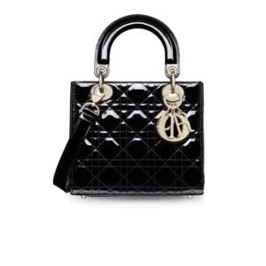 Christian Dior Medium Lady Dior Bag Black Cannage For Women 9.5in/24cm CD M0565ONGE_M900