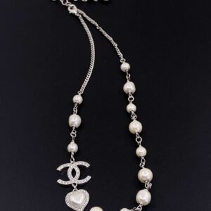 Chanel Pearl Love Necklace White For Women