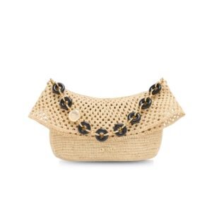 Loewe Medium Ola Bag In Raffia Natural For Women 18cm/7.1in – AP22P22X05