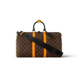 Louis Vuitton Keepall Bandoulière 55 Bag Brown For Men 21,7in/55cm M46702