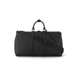 Louis Vuitton Keepall Bandoulière 50 Bag Black For Men 19,7in/50cm M21420
