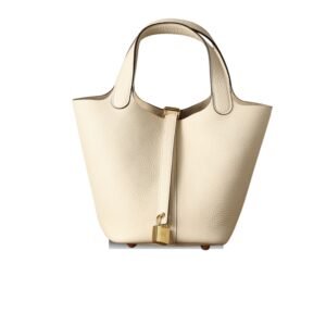 Hermes Picotin Lock 18 Cream Bag For Women, Women's Handbags 7.1in/18cm