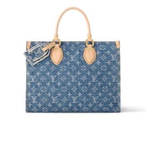 Louis Vuitton OnTheGo MM Denim Blue For Women M46871 - 13.8 Inches / 35 Cm