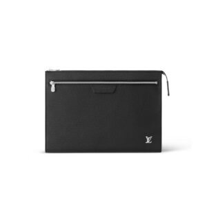 Louis Vuitton Pochette 24H Bag Black For Men 14.1in/36cm M30965