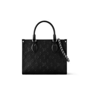 Louis Vuitton OnTheGo PM Handbag Black For Women 9.8in/25cm M14576