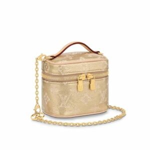 Louis Vuitton Micro Vanity Bag Gold Tone For Women 11cm/ 4.3 in M22920