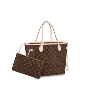 Louis Vuitton Neverfull MM Tote Bag Monogram Canvas Brown For Women 12.6in/32cm LV M40995