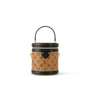 Louis Vuitton Cannes Monogram Reverse Canvas Brown For Women 5.9in/15cm LV M43986