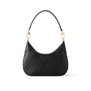 Louis Vuitton Bagatelle Monogram Empreinte Black For Women, Women's Handbags, Shoulder And Crossbody Bags 22cm/8.7in LV M46002