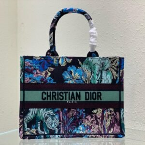 Dior Medium Dior Book Tote Blue Multicolor For Women M1296ZEUP_M928- 36 Cm/ 14 Inches