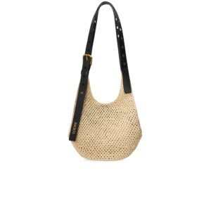 Loewe Small Punch Hole Hobo Raffia Natural For Women 43cm/17in – A914W86X01