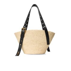 Loewe Small Punch Hole Basket Raffia Natural For Women 22.5cm/8.9in – A223BBPX01