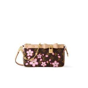 Louis Vuitton LV x Murakami Pochette Accessoires Sakura Brown For Women 22cm/8.7in – M13666