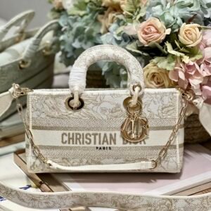 Dior Medium Lady D-Joy Bag Beige For Women 10in/26cm
