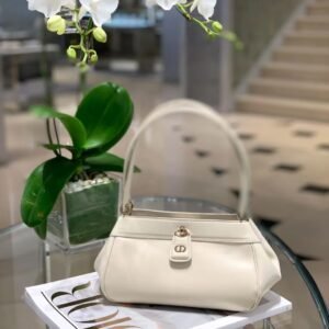 Christian Small Dior Key Bag White For Women 8.5in/22cm M1844OBEQ_M49U