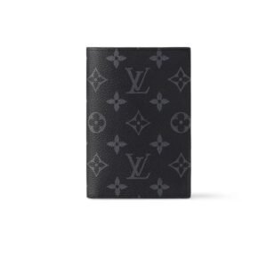 Louis Vuitton Passport Cover Wallet Black For Men 3,9in/10cm M64501