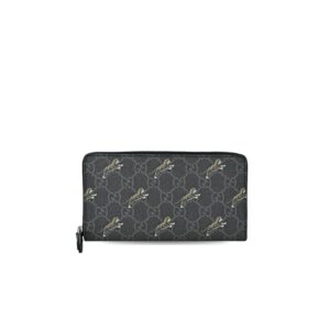 Gucci Ophidia GG Zip Around Wallet Light Blue For Men 8in/19cm GG