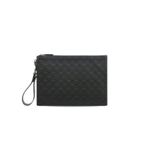 Gucci Microguccissima Pouch Black For Men, Men’s Pouch 12in/31cm GG