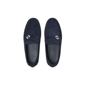 Fendi Drivers Loafer Navy Blue For Men – 7D1682QK9F0QB0
