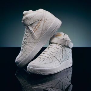 Louis Vuitton And Nike “Air Force 1” By Virgil Abloh Full White For Men, Men’s Shoes