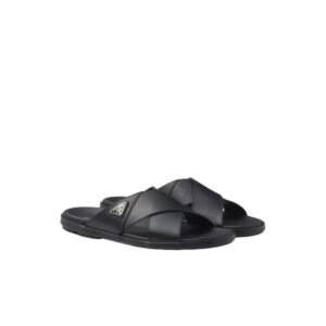 Prada Crisscross Slides Black For Men - 2X3111_3LEM_F0002_F_G000
