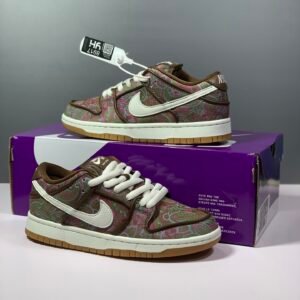 Nike SB Dunk Low Pro Paisley Brown/Muli-Color-White-Gum Sneaker For Men, Men’s Shoes DH7534-200